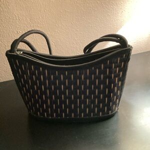 Elegant Black and Tan Women's Handbag